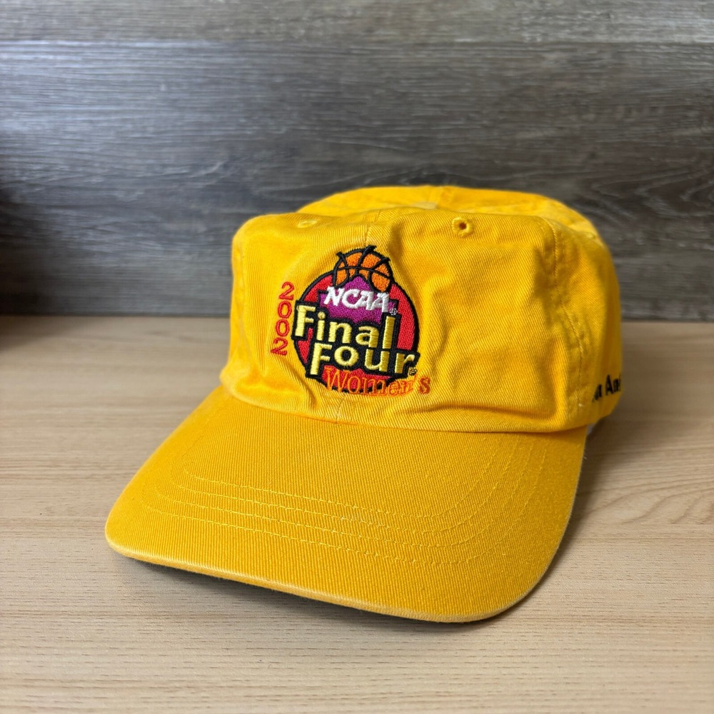 Vintage Final Four Hat Cap Strap Back Womens Yellow Texas 2002 Adjustable